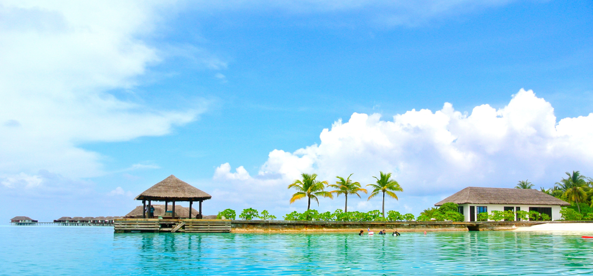 Beach background showing destinations BWm Travel agency books